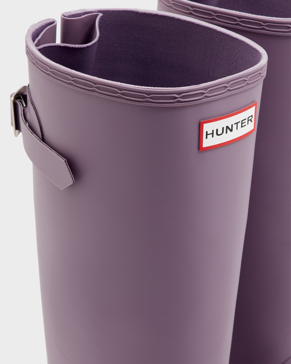 Womens Tall Rain Boots - Hunter Original Back Adjustable (42MPUITXA) - Purple